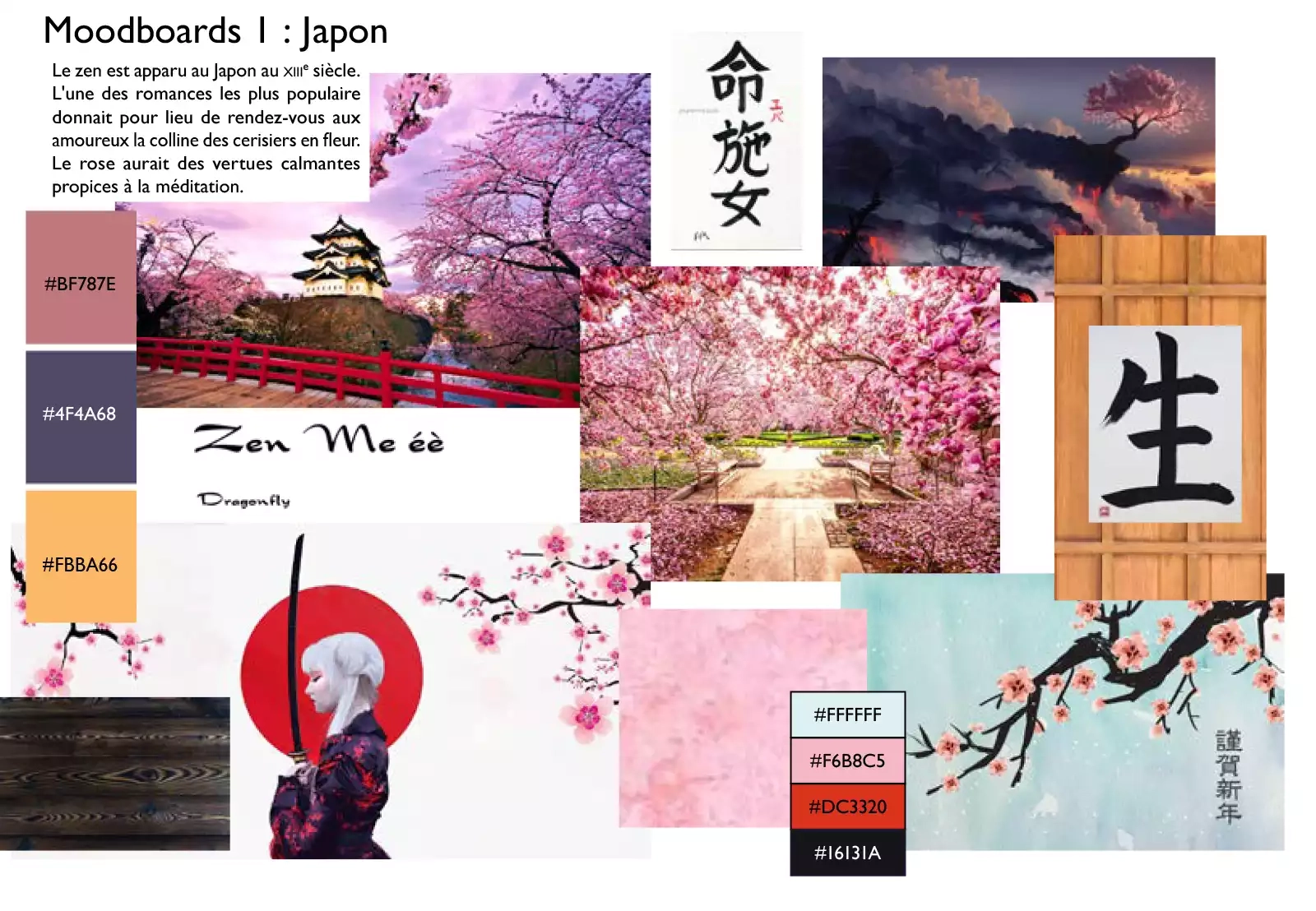 Moodboard 1 pour Zen Me